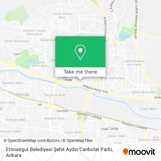 Etimesgut Belediyesi Şehit Aydın Canbolat Parkı map
