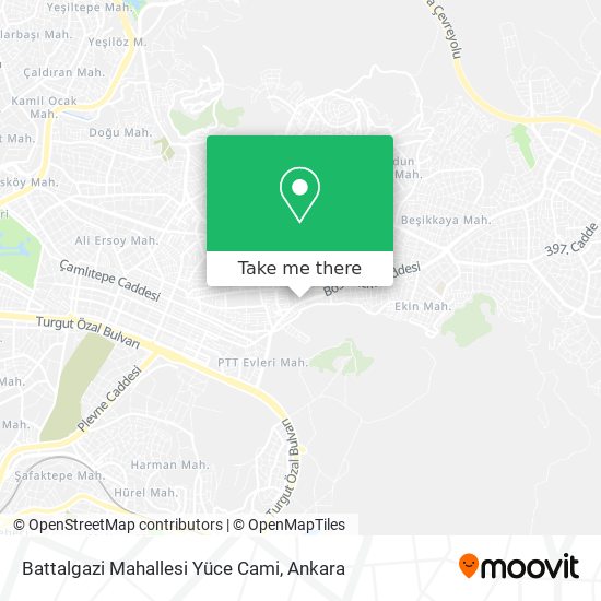 Battalgazi Mahallesi Yüce Cami map