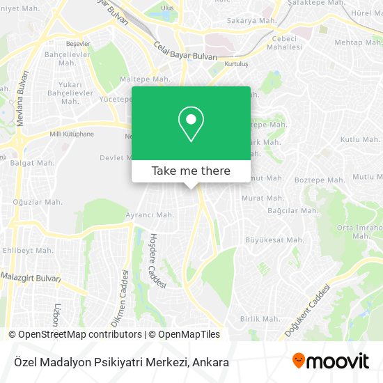 Özel Madalyon Psikiyatri Merkezi map