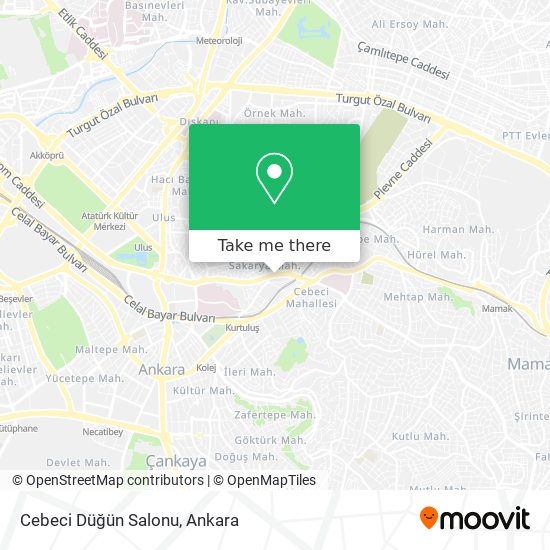 Cebeci Düğün Salonu map