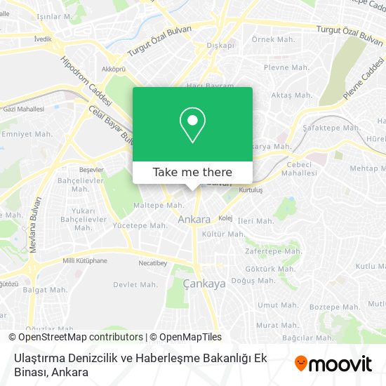 Ulaştırma Denizcilik ve Haberleşme Bakanlığı Ek Binası map