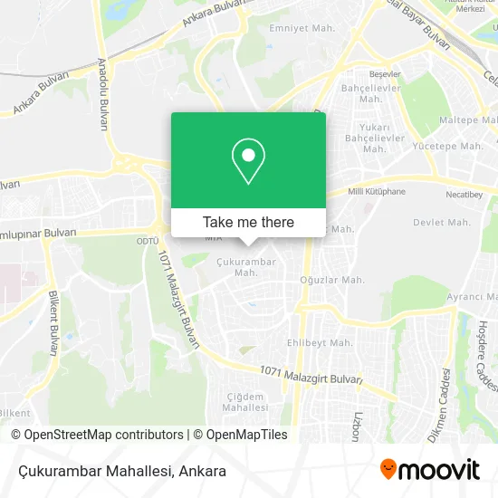 Çukurambar Mahallesi map