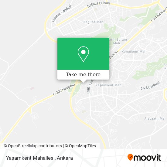 Yaşamkent Mahallesi map