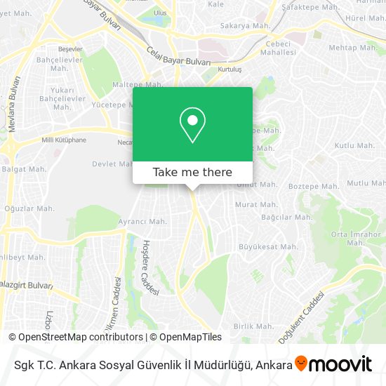 Sgk T.C. Ankara Sosyal Güvenlik İl Müdürlüğü map