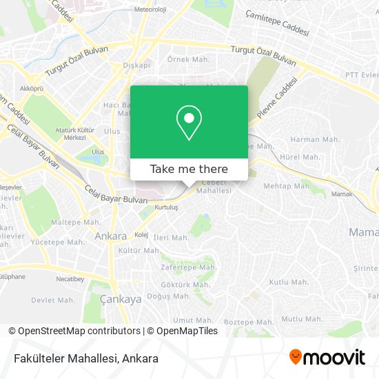 Fakülteler Mahallesi map