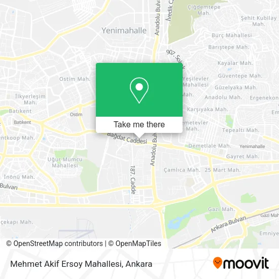 Mehmet Akif Ersoy Mahallesi map