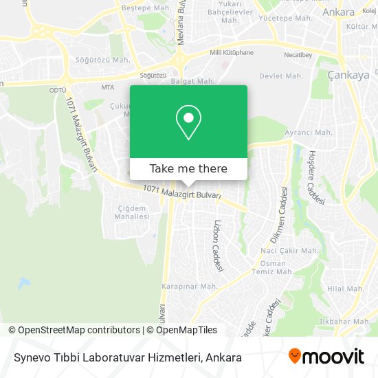 Synevo Tıbbi Laboratuvar Hizmetleri map