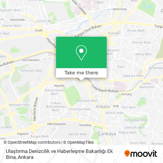 Ulaştırma Denizcilik ve Haberleşme Bakanlığı Ek Bina map