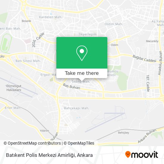 Batıkent Polis Merkezi Amirliği map