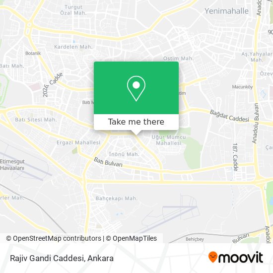 Rajiv Gandi Caddesi map