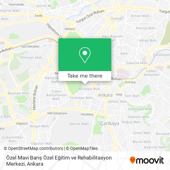 Özel Mavi Barış Özel Eğitim ve Rehabilitasyon Merkezi map