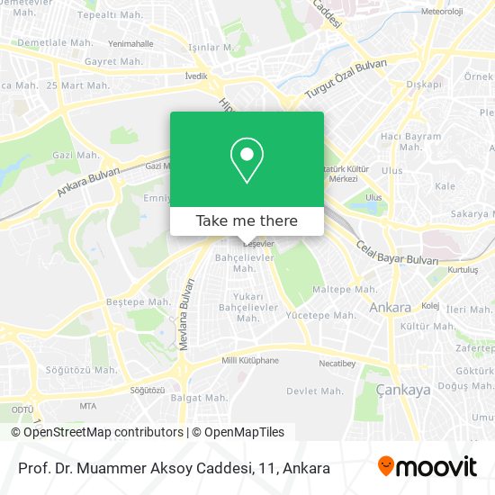 Prof. Dr. Muammer Aksoy Caddesi, 11 map