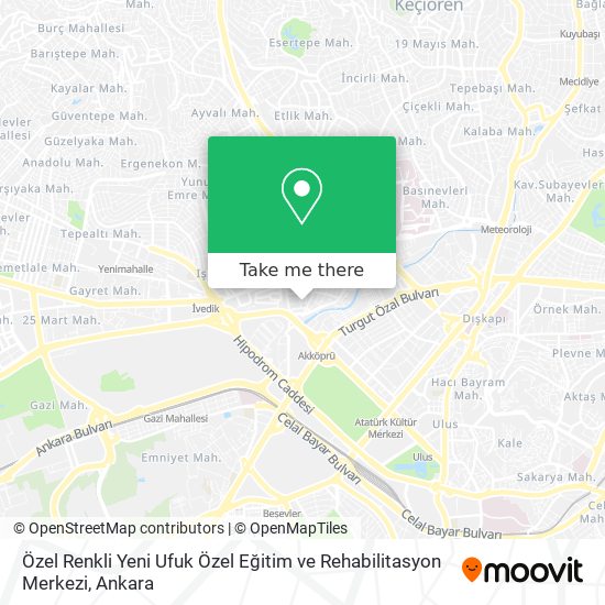 Özel Renkli Yeni Ufuk Özel Eğitim ve Rehabilitasyon Merkezi map