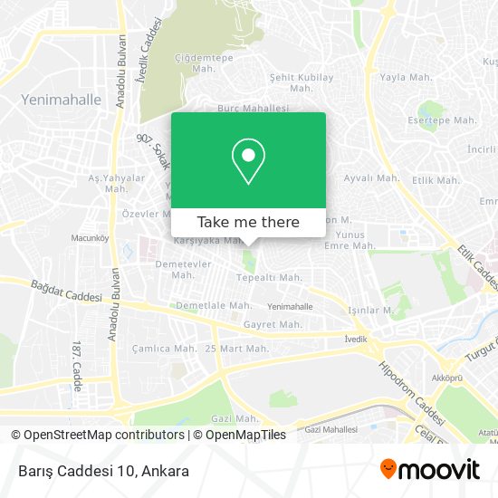 Barış Caddesi 10 map
