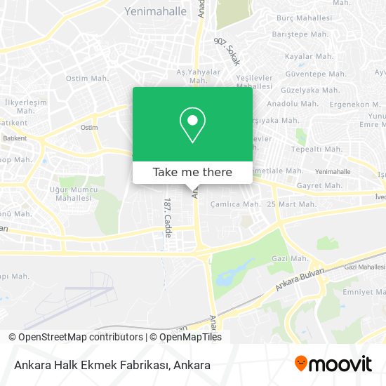 Ankara Halk Ekmek Fabrikası map