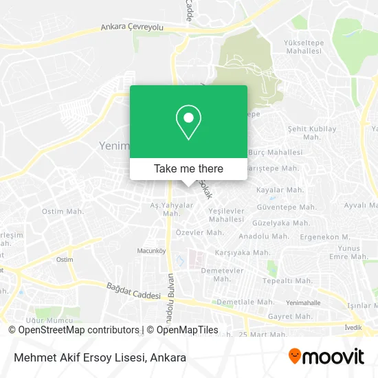 Mehmet Akif Ersoy Lisesi map