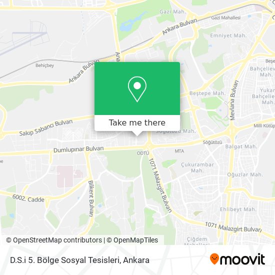 D.S.i 5. Bölge Sosyal Tesisleri map