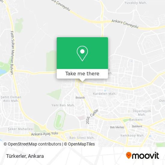 Türkerler map