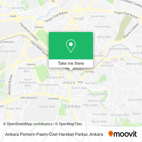 Ankara Pomem-Paem-Özel Harekat Parkur map