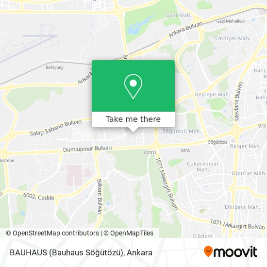 BAUHAUS (Bauhaus Söğütözü) map