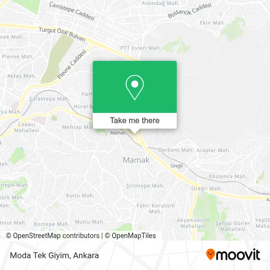 Moda Tek Giyim map