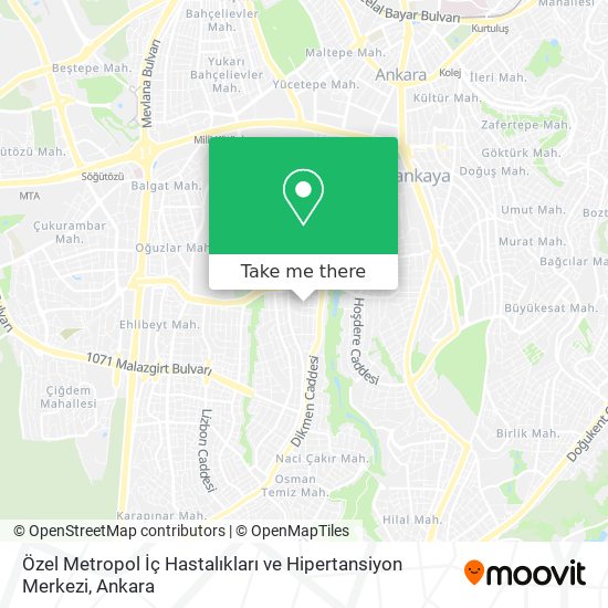 Özel Metropol İç Hastalıkları ve Hipertansiyon Merkezi map