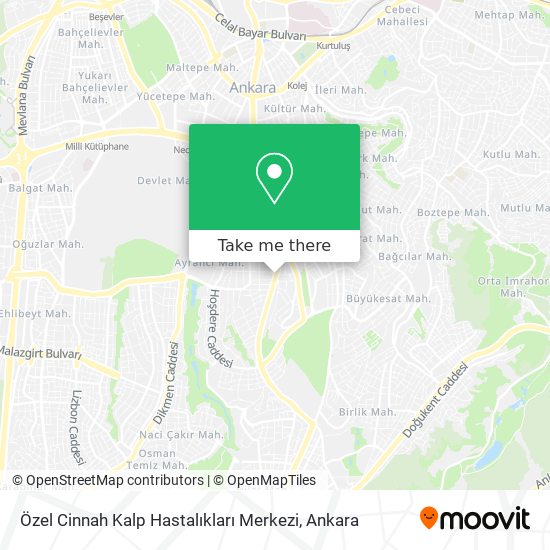 Özel Cinnah Kalp Hastalıkları Merkezi map