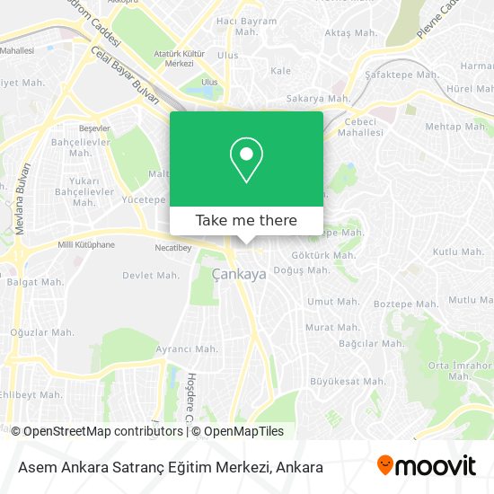 Asem Ankara Satranç Eğitim Merkezi map