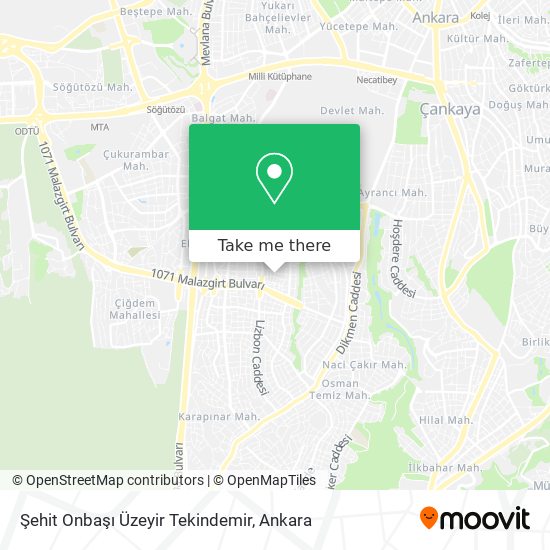 Şehit Onbaşı Üzeyir Tekindemir map