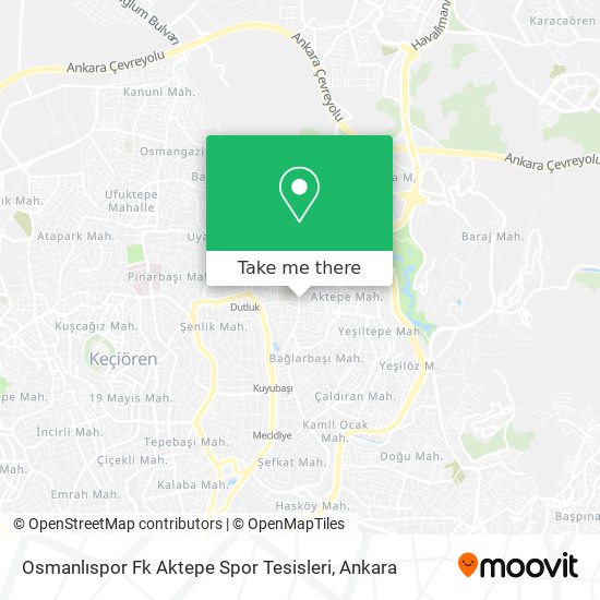 Osmanlıspor Fk Aktepe Spor Tesisleri map