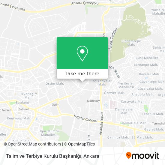 Talim ve Terbiye Kurulu Başkanlğı map