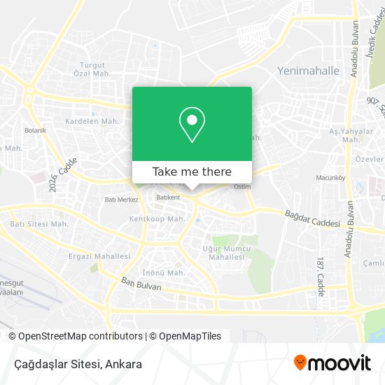 Çağdaşlar Sitesi map