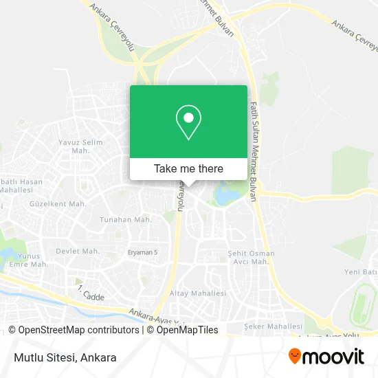 Mutlu Sitesi map