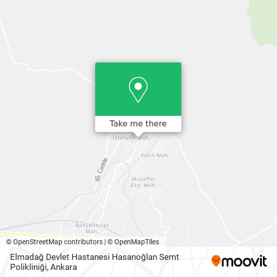 Elmadağ Devlet Hastanesi Hasanoğlan Semt Polikliniği map