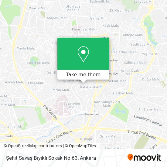 Şehit Savaş Bıyıklı Sokak No:63 map
