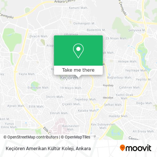Keçiören Amerikan Kültür Koleji map