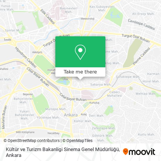 Kültür ve Turizm Bakanligi Sinema Genel Müdürlüğü map