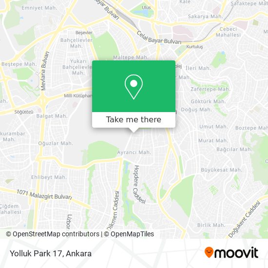 How To Get To Yolluk Park 17 In Cankaya By Bus Or Subway