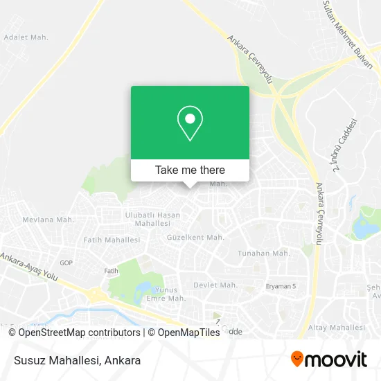 Susuz Mahallesi map
