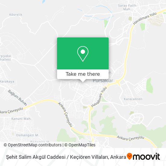 Şehit Salim Akgül Caddesi / Keçiören Villaları map