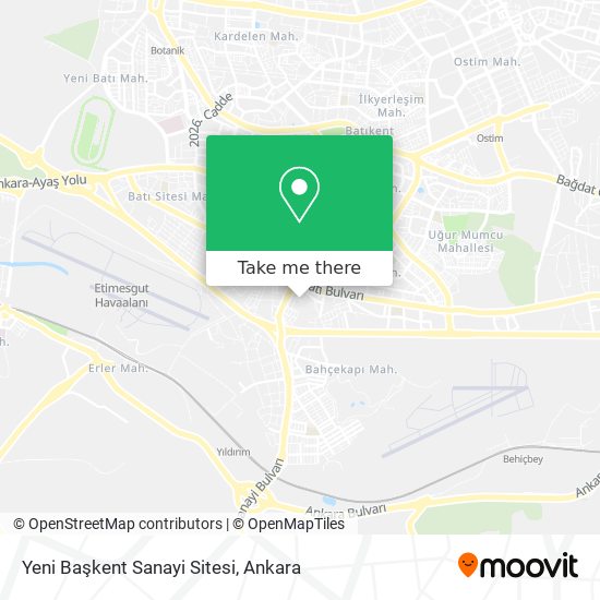 Yeni Başkent Sanayi Sitesi map