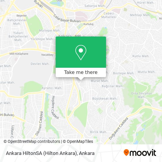 Ankara HiltonSA (Hilton Ankara) map