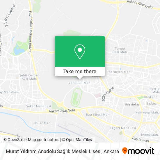 Murat Yıldırım Anadolu Sağlık Meslek Lisesi map