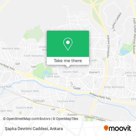 Şapka Devrimi Caddesi map