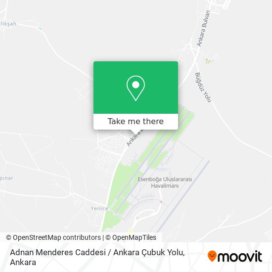 Adnan Menderes Caddesi / Ankara Çubuk Yolu map