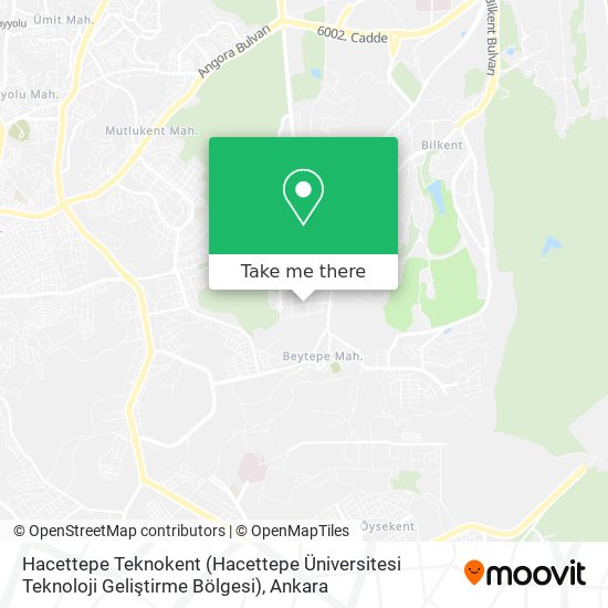 Hacettepe Teknokent (Hacettepe Üniversitesi Teknoloji Geliştirme Bölgesi) map