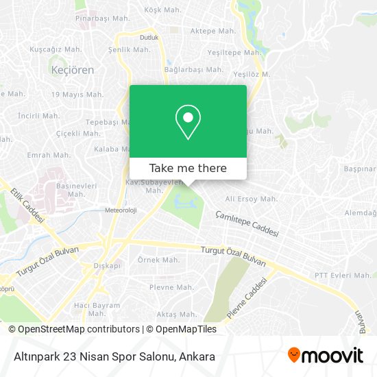 Altınpark 23 Nisan Spor Salonu map