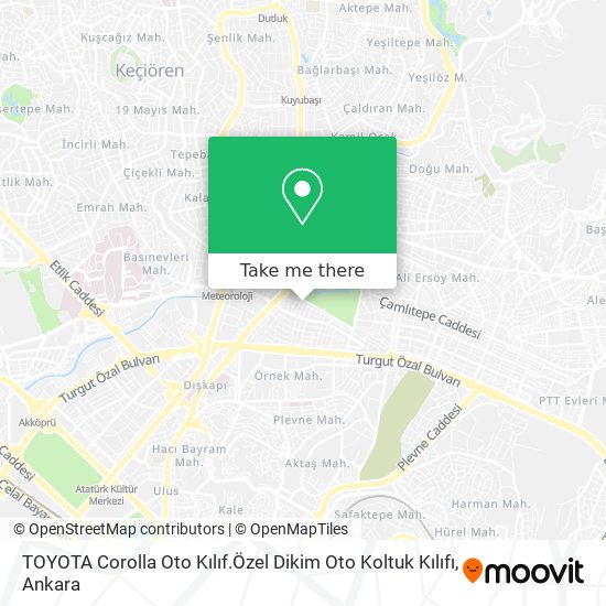 TOYOTA Corolla Oto Kılıf.Özel Dikim Oto Koltuk Kılıfı map