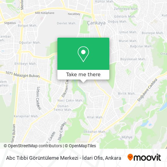 Abc Tıbbi Görüntüleme Merkezi - İdari Ofis map