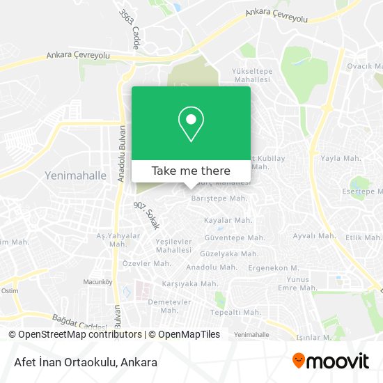 Afet İnan Ortaokulu map